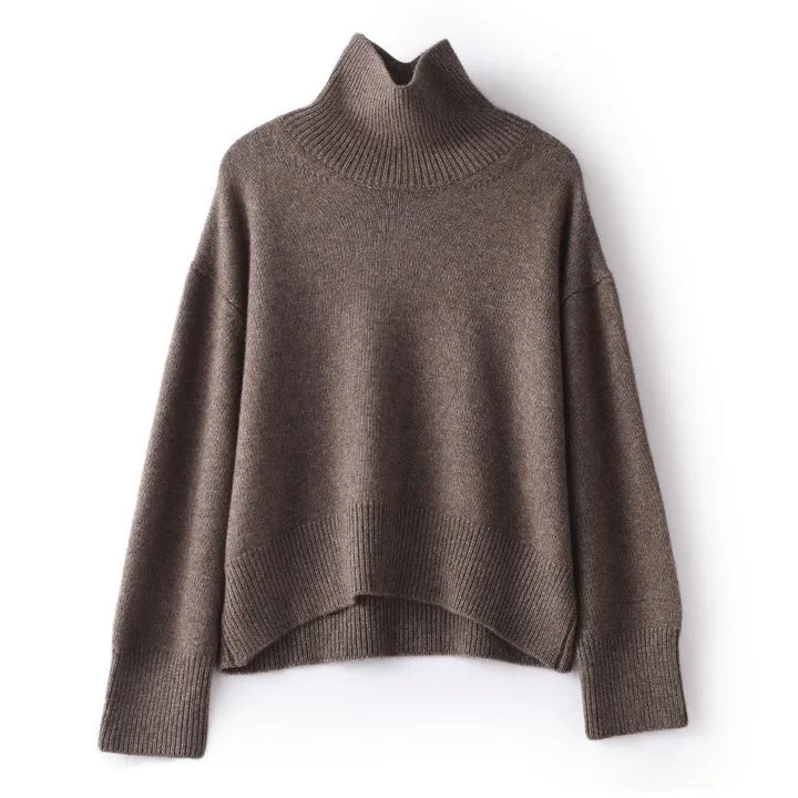 Elena™ - Pure Cashmere Turtleneck Sweater